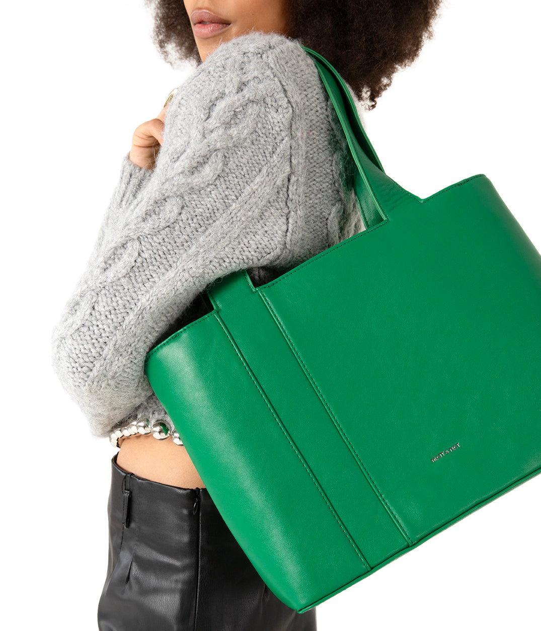 GARNI Vegan Tote Bag - Forum | Color: Pickle - variant::pickle
