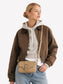 ISABELLE SM Vegan Crossbody Bag – Grain | Color: Fudge - variant::fudge