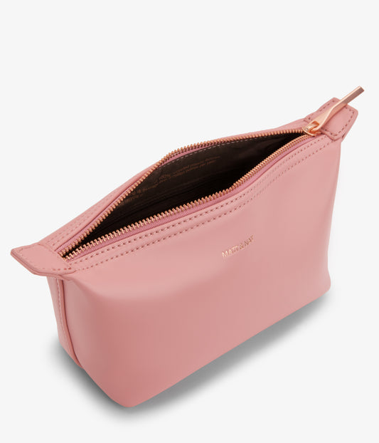 ABBI MINI Vegan Cosmetic Bag - loom | Color: Pink - variant::lily
