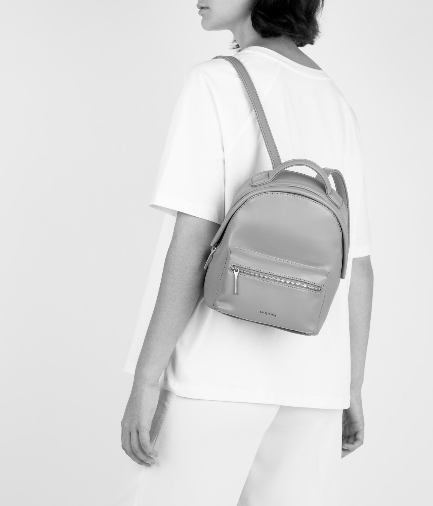 BALIMINI Vegan Mini Backpack - Loom | Color: Beige - variant::stone