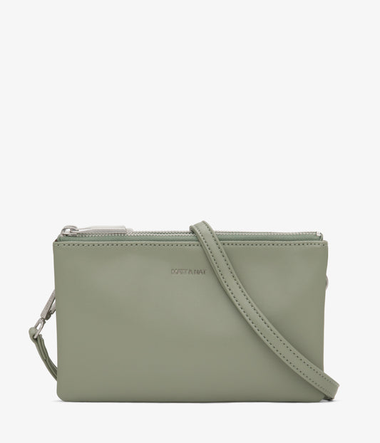 TRIPLET Vegan Crossbody Bag - Loom | Color: Green - variant::Pine