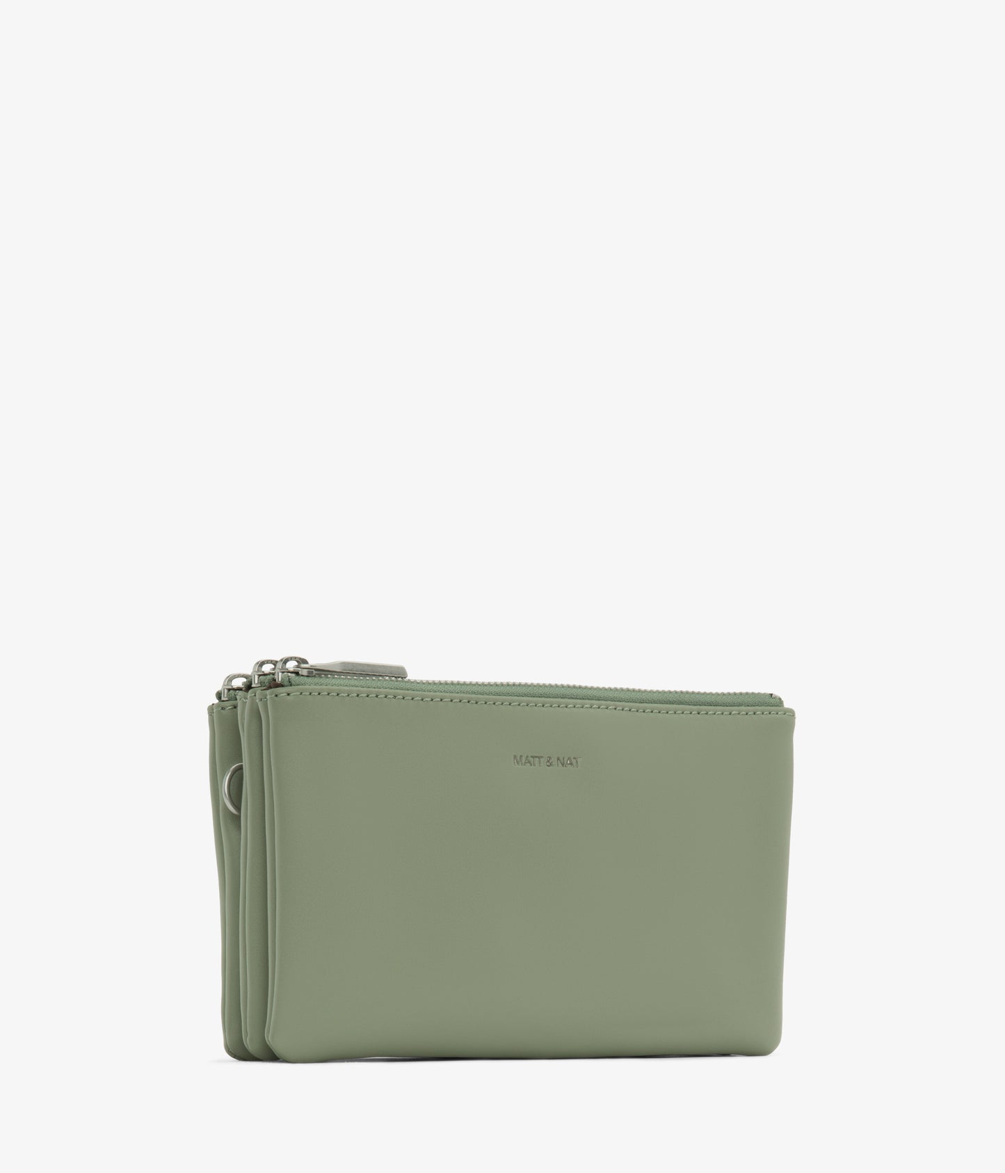 TRIPLET Vegan Crossbody Bag - Loom | Color: Green - variant::Pine