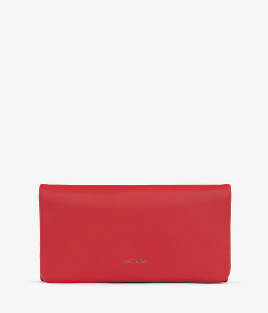 VERSO Vegan Wallet - Loom | Color: Red - variant::pomegranate