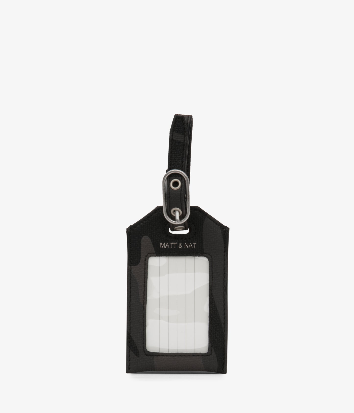 TROTTER Vegan Luggage Tag - Vintage | Color: CAMBLK- variant::CAMBLK