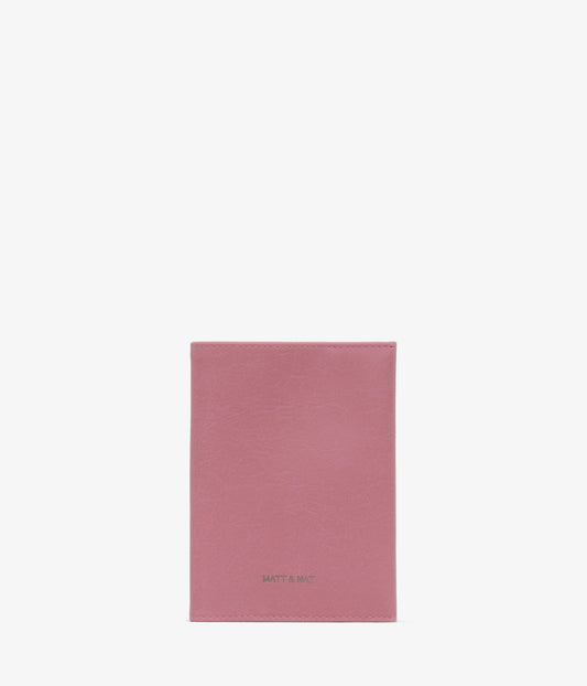 VOYAGE Vegan Passport Holder - Vintage | Color: Pink - variant::berry