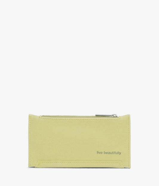 JESSE Slim Vegan Wallet - Vintage | Color: Green - variant::cactus