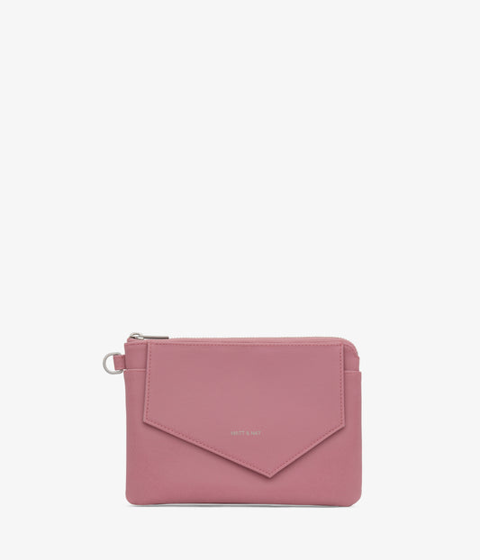 NIA Vegan Wristlet Wallet - Vintage | Color: Pink - variant::berry