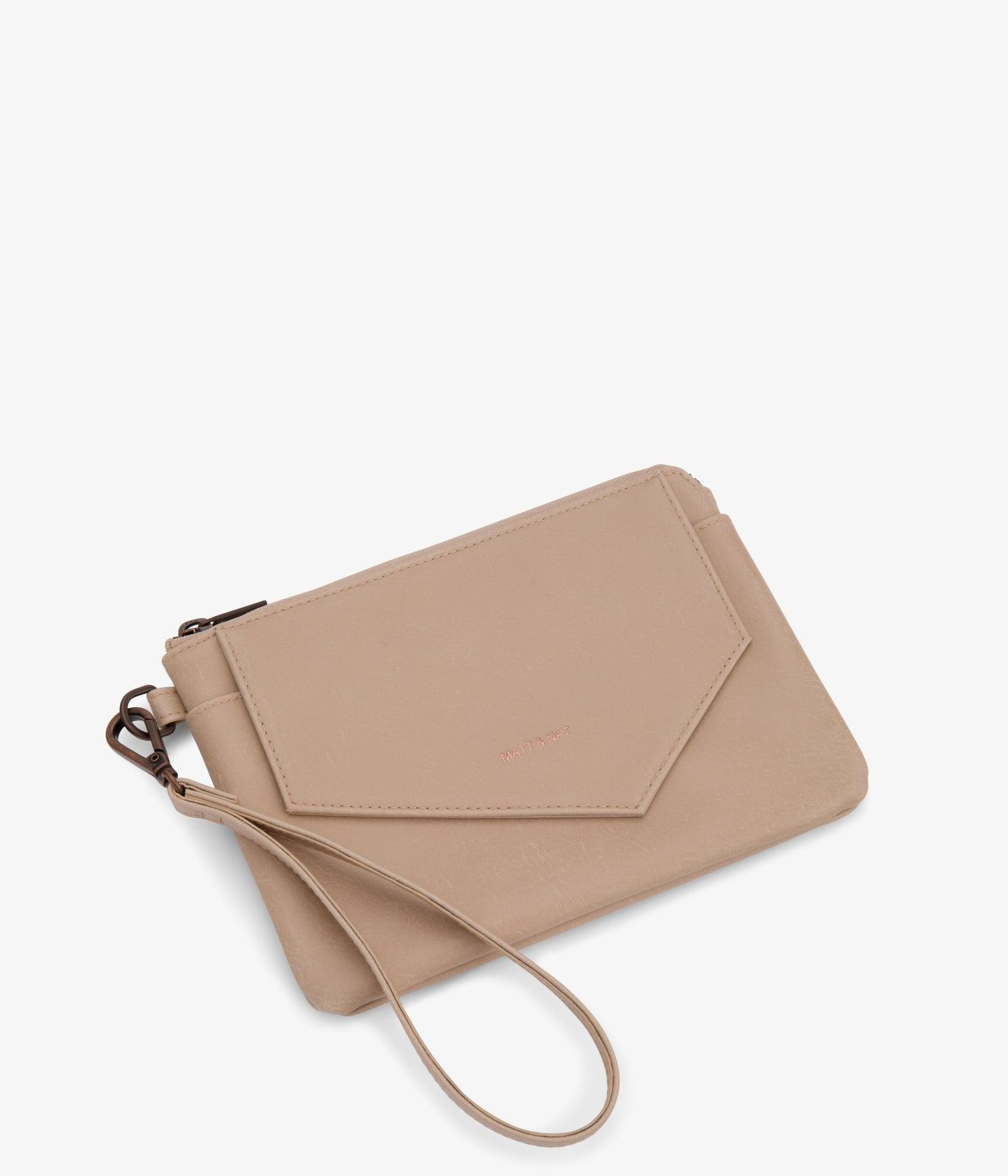 NIA Vegan Wristlet Wallet - Vintage | Color: Beige - variant::frappe