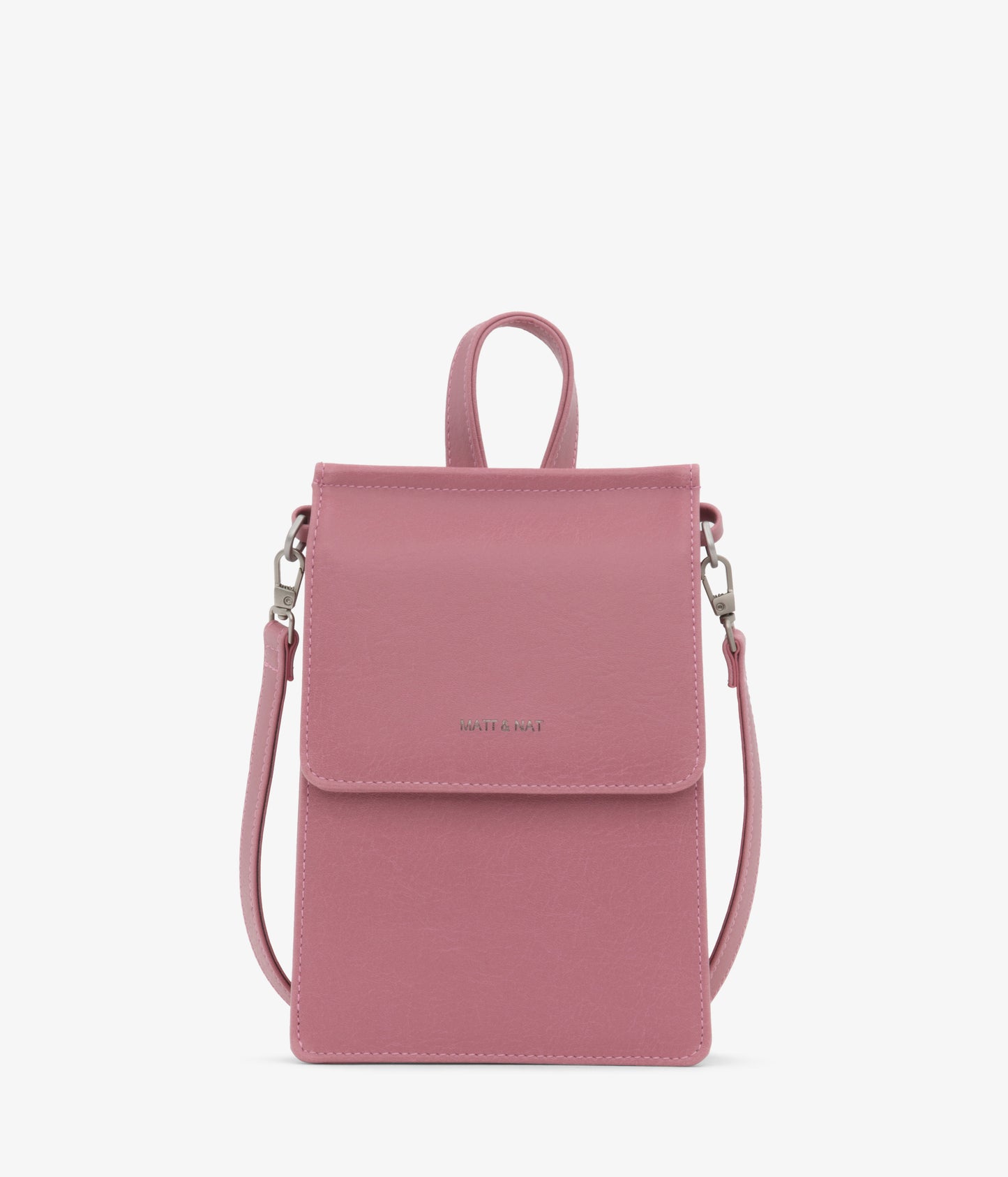 THESSA Vegan Crossbody Bag - Vintage | Color: Pink - variant::berry