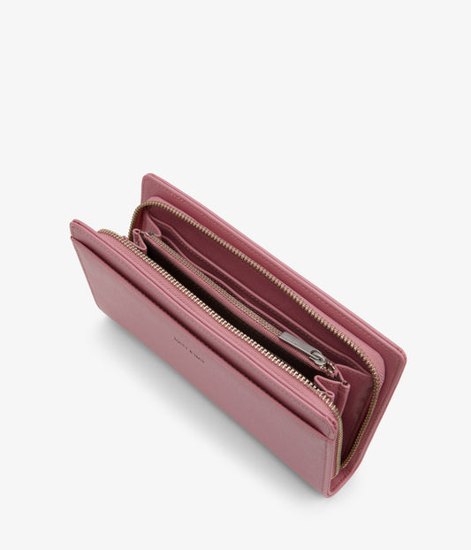 WEBBER Vegan Wallet - Vintage | Color: Pink - variant::berry