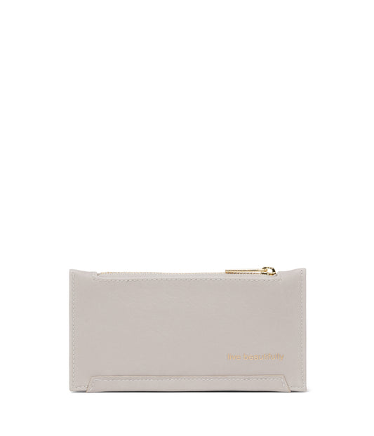 JESSE Slim Vegan Wallet - Vintage | Color: Grey - variant::pearl