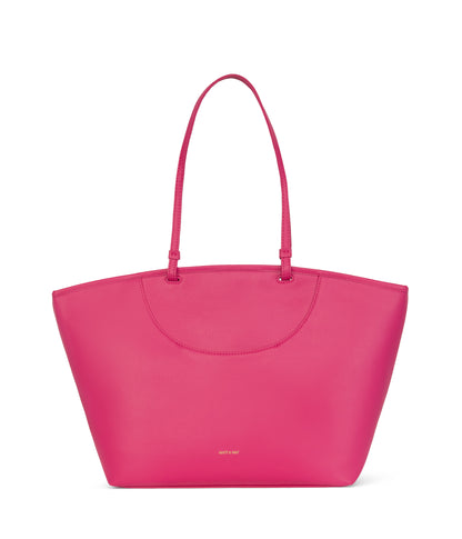 ALLIE Large Vegan Tote Bag - Arbor | Color: Pink - variant::dragonfruit