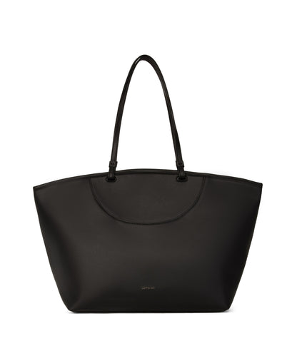 ALLIE Large Vegan Tote Bag - Arbor | Color: Black - variant::black