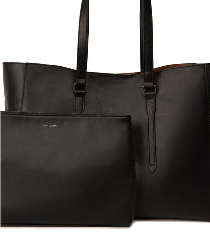 EMEL Vegan Tote Bag - Arbor | Color: Black - variant::black