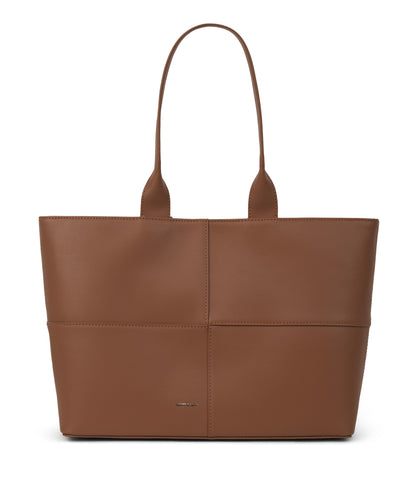 TRISTAN Vegan Tote Bag - Arbor | Color: Brown - variant::pecan