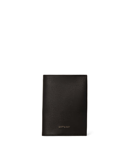 VOYAGE Vegan Passport Holder - Arbor | Color: Black - variant::black