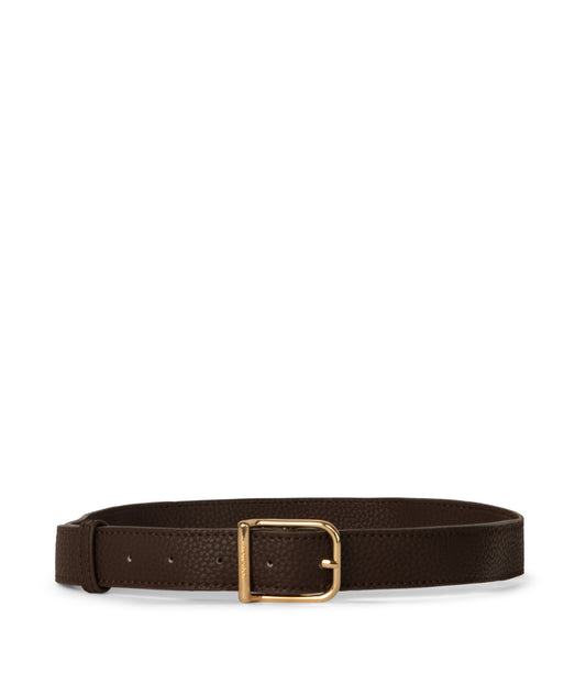 MEIR Vegan Leather Belt - Purity | Color: Brown - variant::truffle