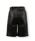 EDIE Women's High-Waisted Vegan Shorts | Color: Black - variant::black