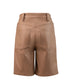 EDIE Women's High-Waisted Vegan Shorts | Color: Beige - variant::cafe