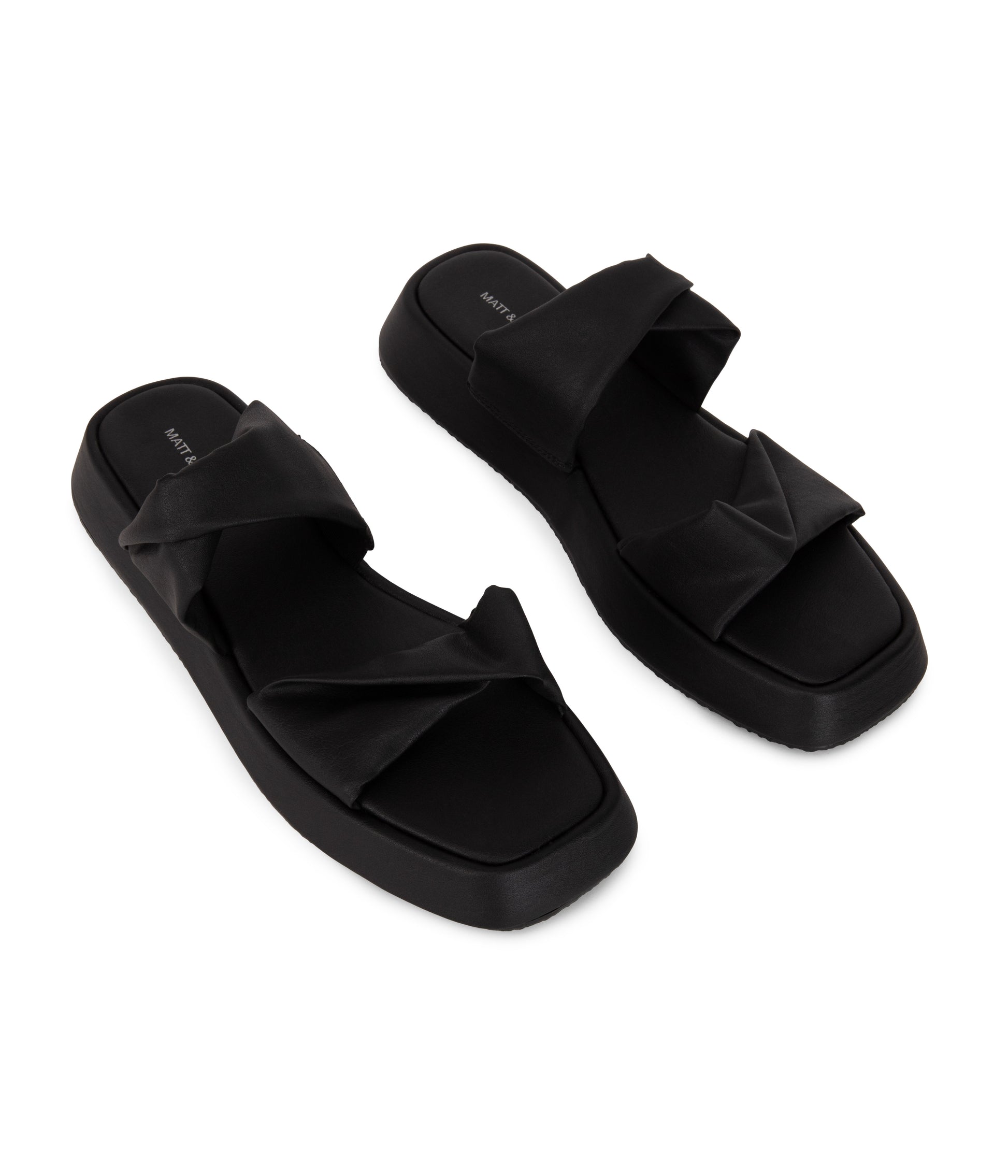 AIKO Women’s Vegan Sandals | Color: Black - variant::black