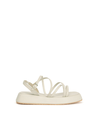 NICCOL Women’s Vegan Sandals | Color: White - variant::off white