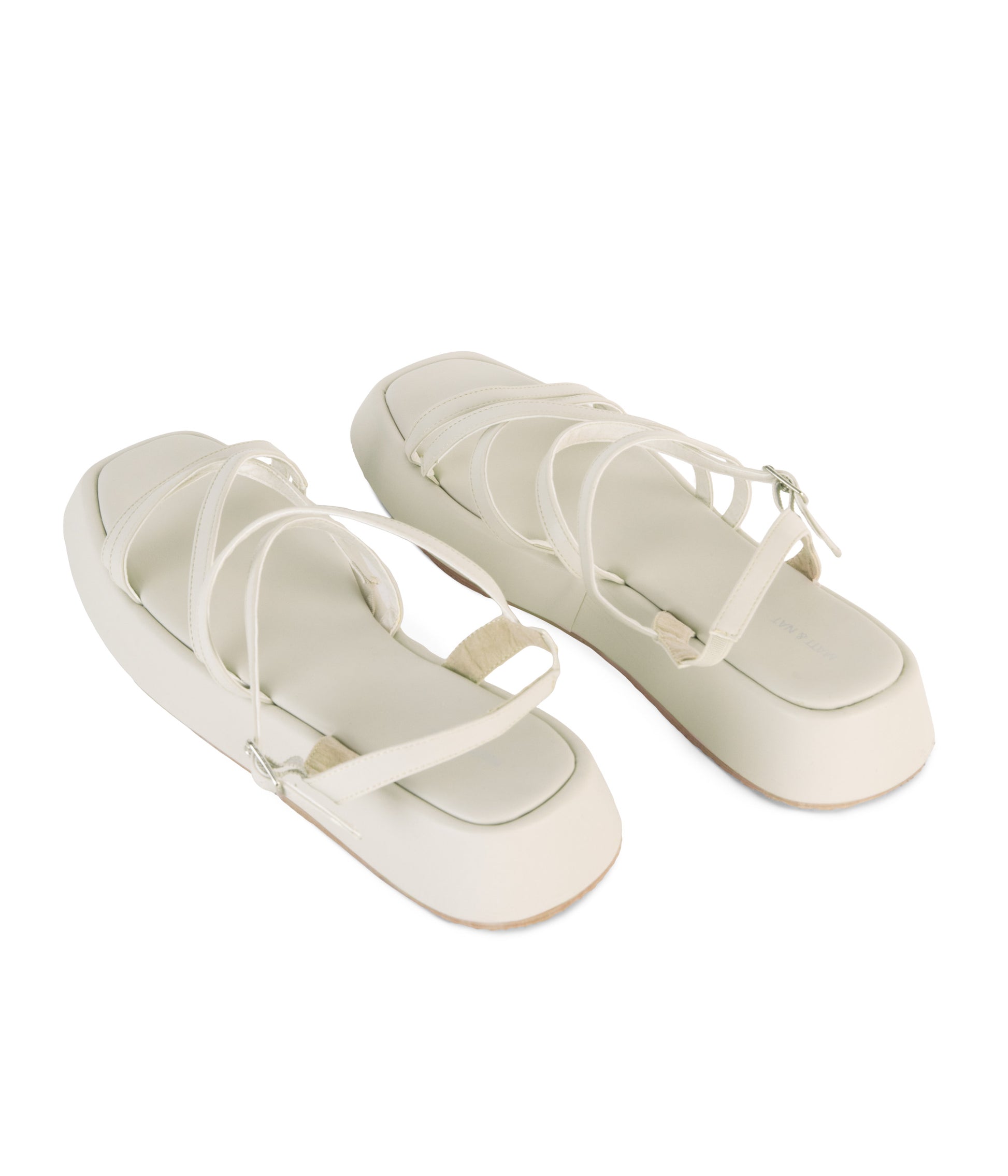 NICCOL Women’s Vegan Sandals | Color: White - variant::off white