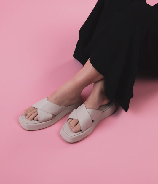 VOLLER Women’s Vegan Sandals | Color: White - variant::off white