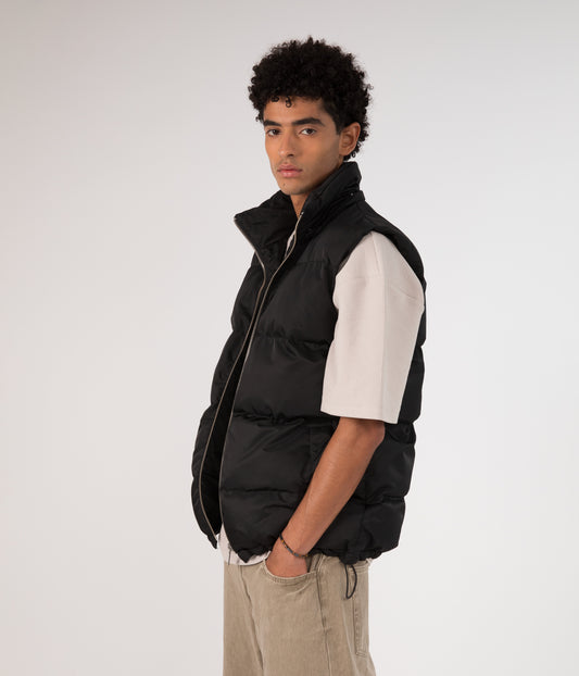 RHETT Men's Vegan Puffer Vest | Color: Black - variant::black