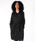 EZRA Vegan Trench Coat | Color: Black - variant::black