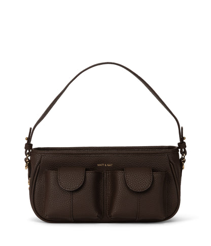 NOON Vegan Crossbody Bag - Purity | Color: Brown - variant::truffle