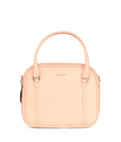 SABBI Small Vegan Satchel - Purity | Color: Pink - variant::doll