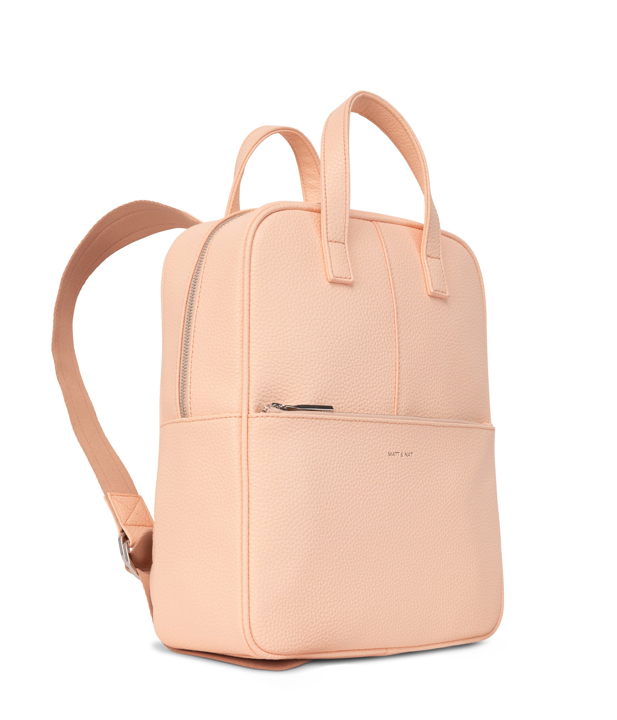 Matt & Nat Beige Backpack Matt & Nat Carosm Vegan Leather Backpackbeige - Veil  main image 3