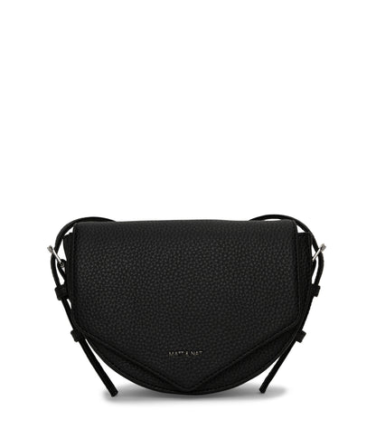 TWILL Vegan Saddle Bag - Purity | Color: Black - variant::black