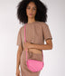 TWILL Vegan Saddle Bag - Purity | Color: Pink - variant::rosebud