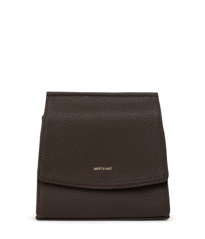 ERIKA Vegan Crossbody Bag - Purity | Color: Brown - variant::truffle