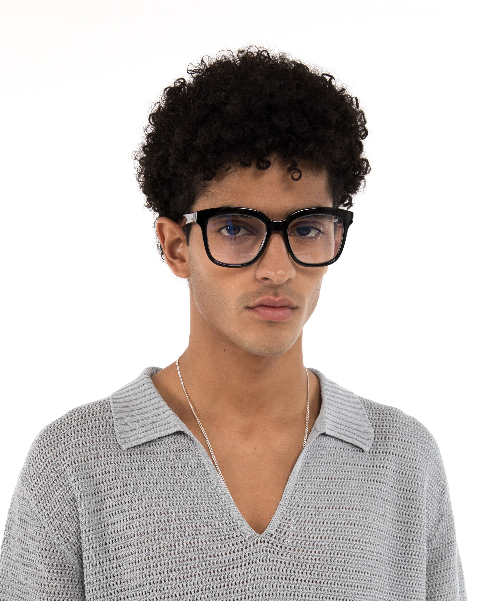 VIVIE-3 Recycled Wayfarer Reading Glasses | Color: Clear - variant::print