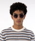 COLE SM Small Round Sunglasses | Color: Black - variant::mblbla