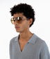 ELLIS-2 Recycled Brown Aviator Sunglasses | Color: Black - variant::smoke