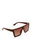 LYN Brown Square Sunglasses | Color: Brown - variant::brown