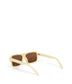 RYLEE Retro Square Sunglasses | Color: White, Brown - variant::nudbro