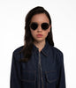 TOLLI Round Sunglasses | Color: Black - variant::blkblk