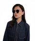 TOLLI Round Sunglasses | Color: Black - variant::blkblk