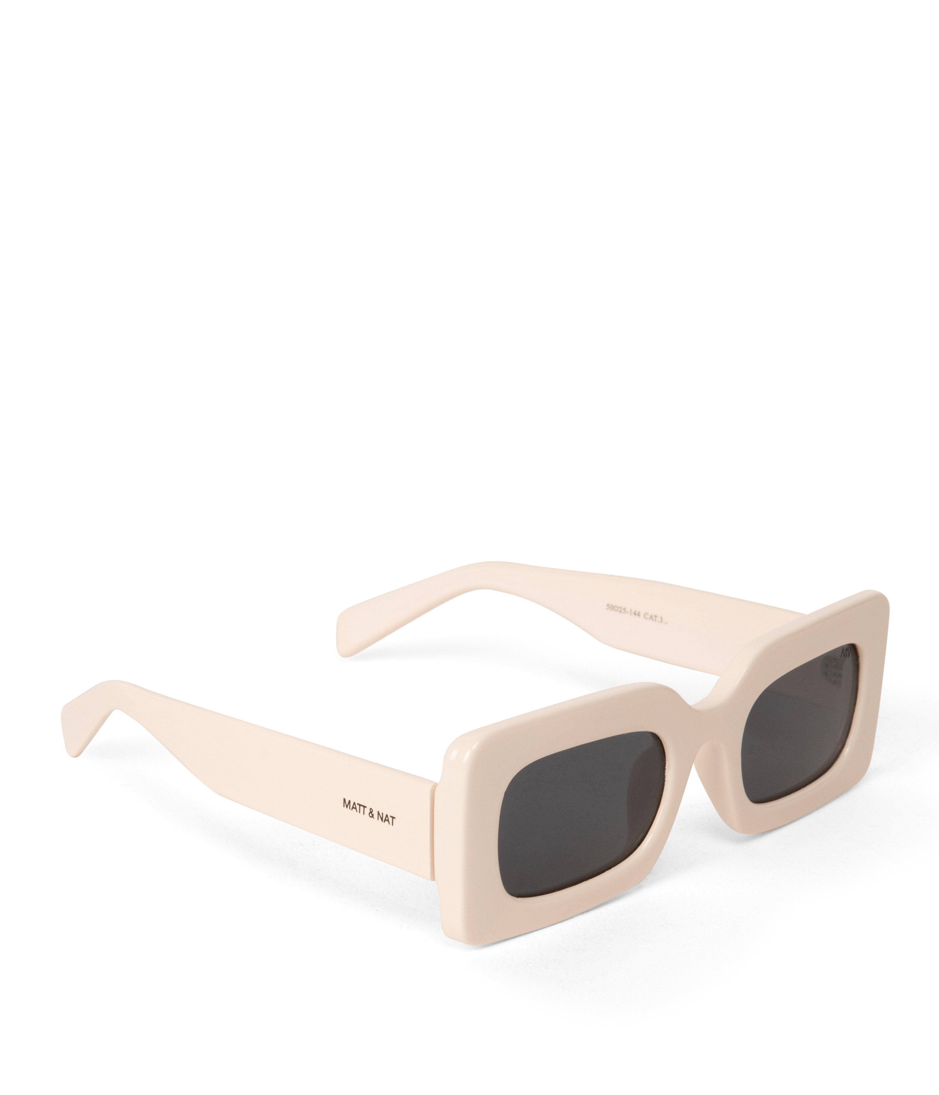 Anthropologie Matt & Nat Ivvy 2 Rectangle Sunglasses White Ivory NWT Sunnies IVVY-2 Recycled Rectangle Sunglasses | Matt & Nat USA main image 3