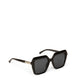 LOIS-2 Recycled Square Sunglasses | Color: Black, Grey - variant::black