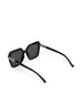 LOIS-2 Recycled Square Sunglasses | Color: Black, Grey - variant::black