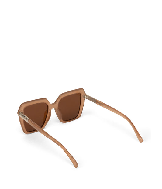 LOIS-2 Recycled Square Sunglasses | Color: White, Brown - variant::nude