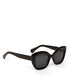 RAKEL-2 Recycled Cat-Eye Sunglasses | Color: Black, Grey - variant::black