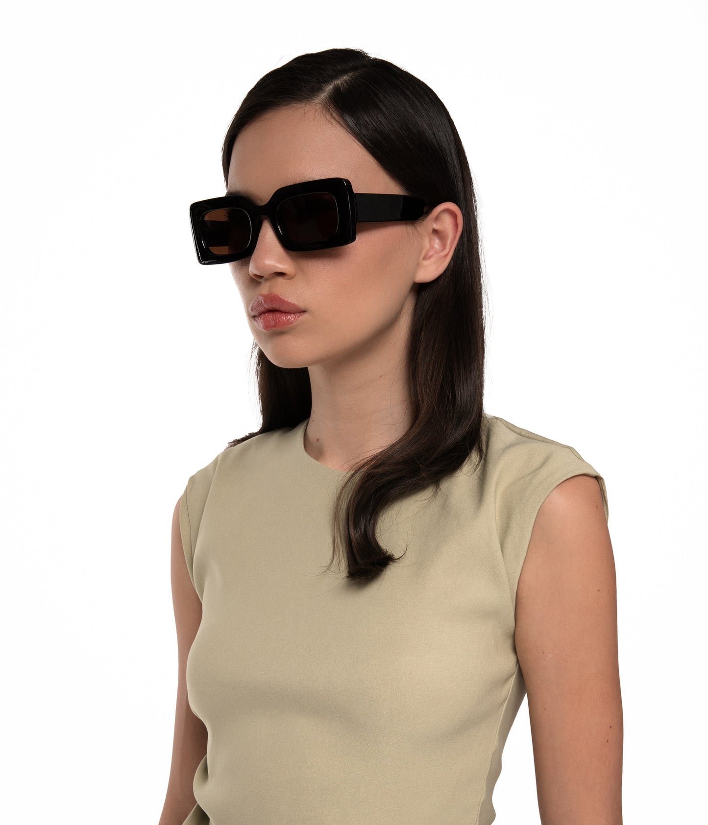 TITO Rectangle Sunglasses | Color: Green - variant::pine