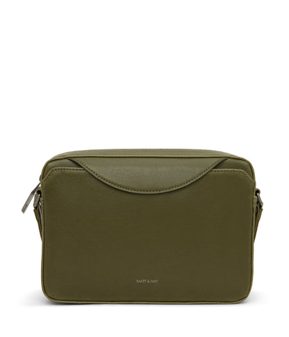 BRIDGE Vegan Crossbody Bag - Vintage | Color: Green - variant::olive