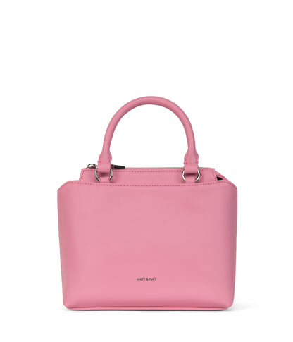 ATHENA Small Vegan Satchel - Sol | Color: Pink - variant::blush